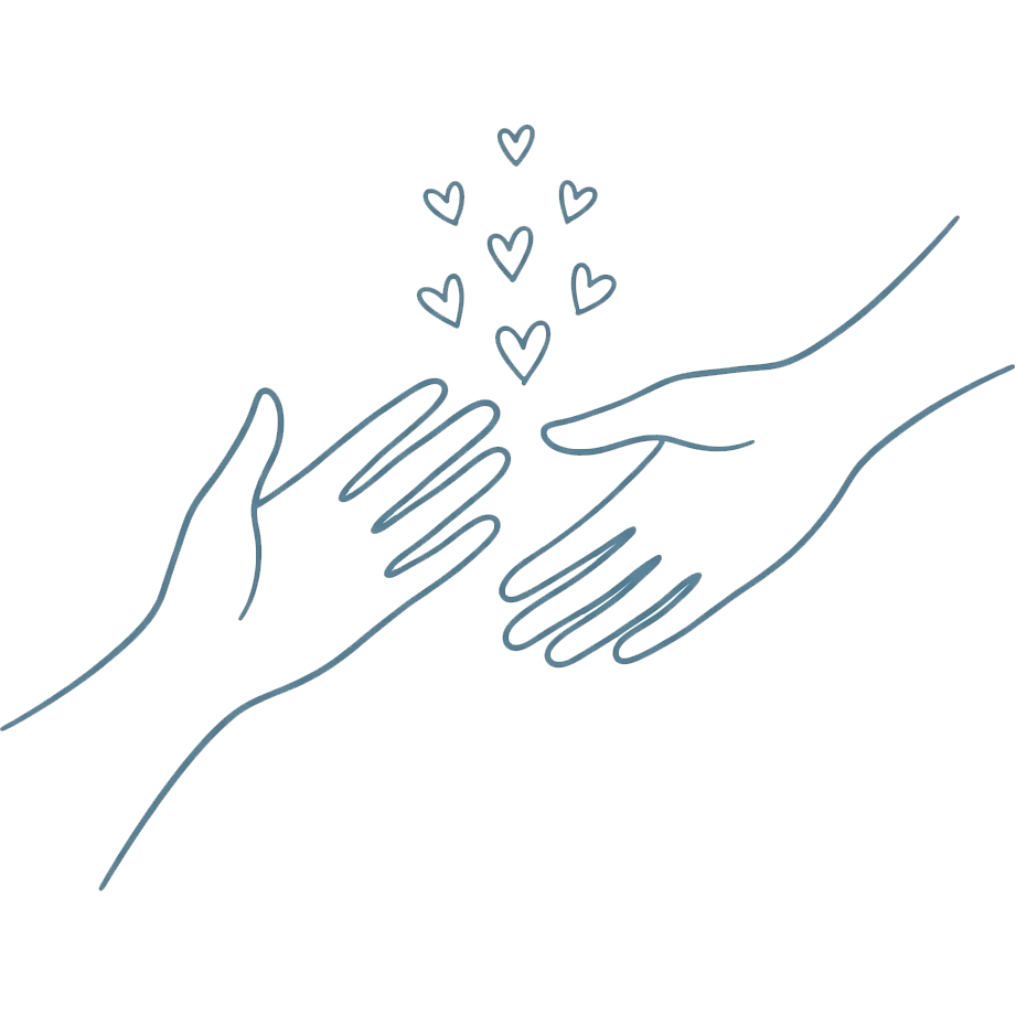 Helping hands illustration